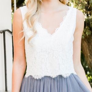 Revelry Lace Bridesmaid Top
